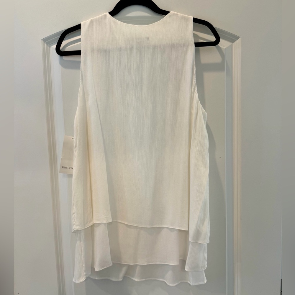 Karen Kane NWT Layered Tank in white - Picture 4 of 8